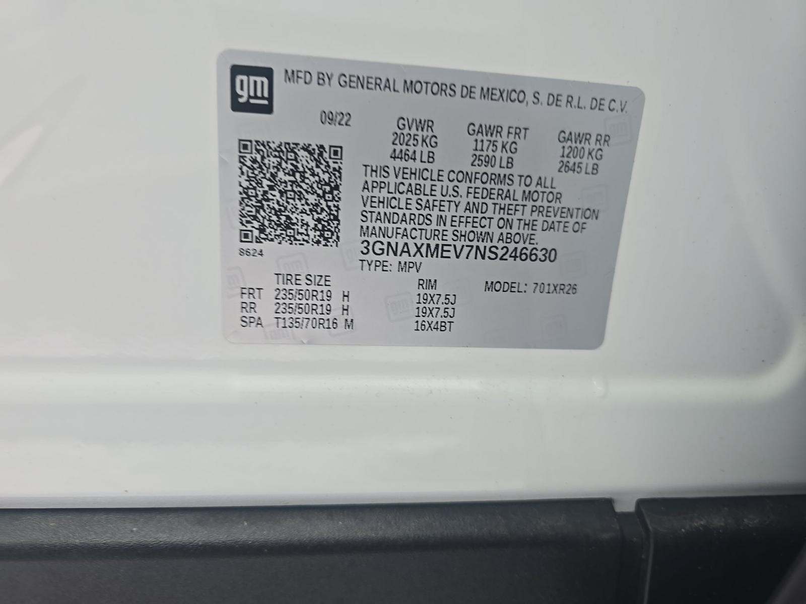 2022 Chevrolet Equinox RS FWD