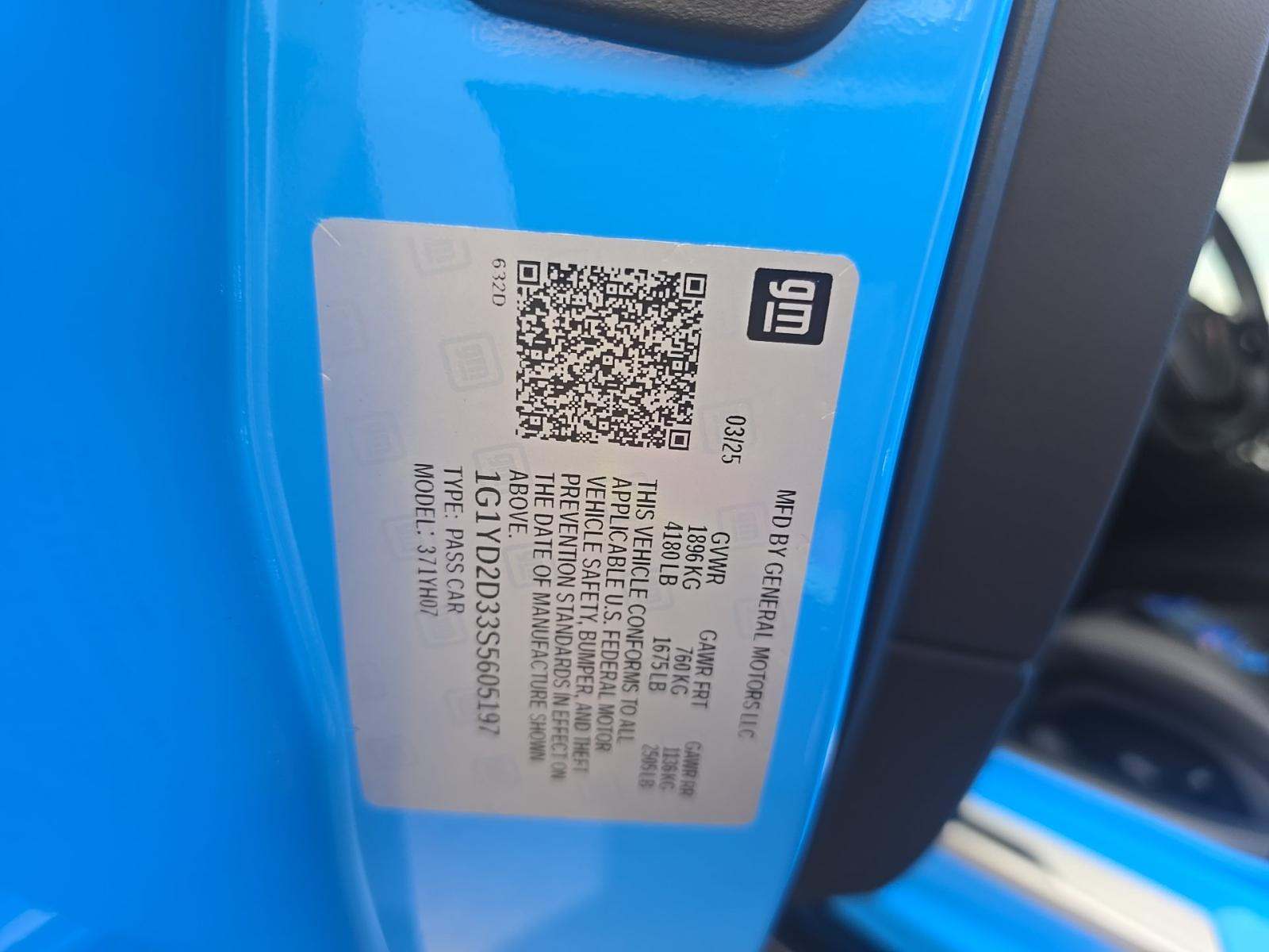 2025 Chevrolet Corvette Z06 RWD