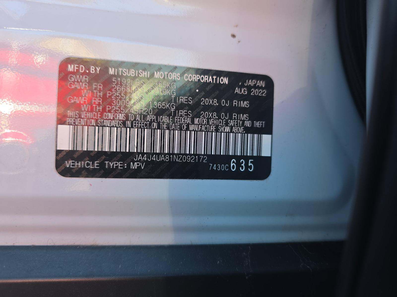 2022 Mitsubishi Outlander SE AWD