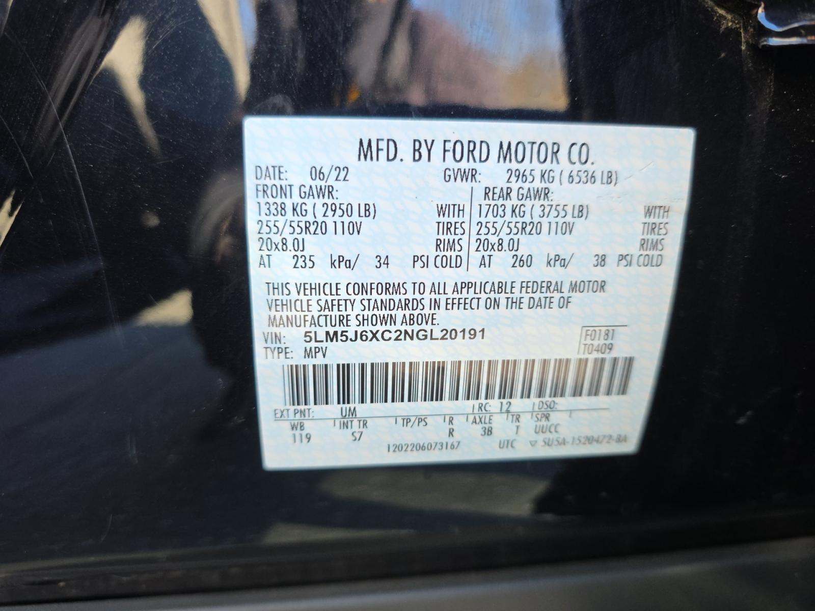 2022 Lincoln Aviator Standard AWD