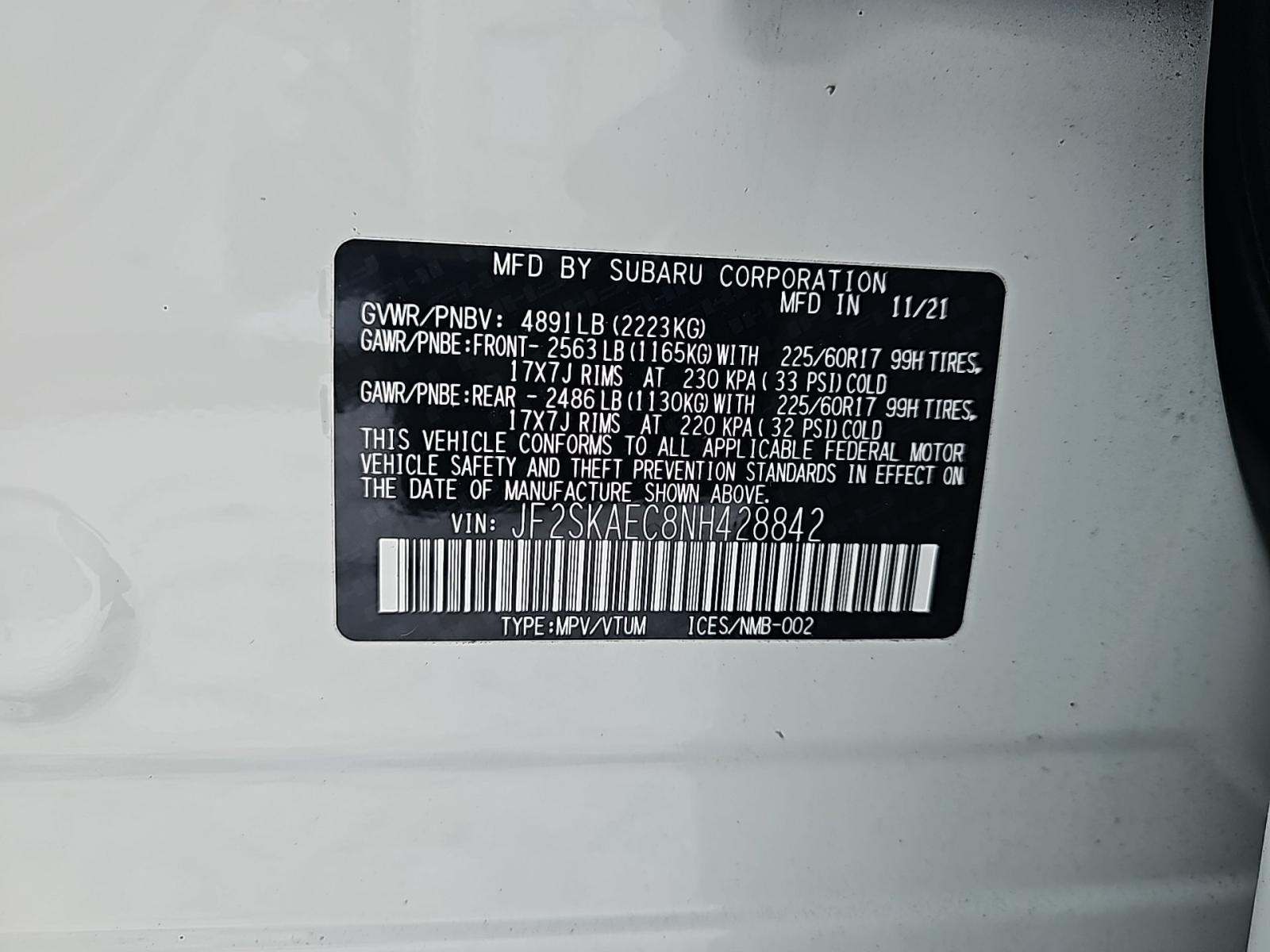 2022 Subaru Forester Premium AWD