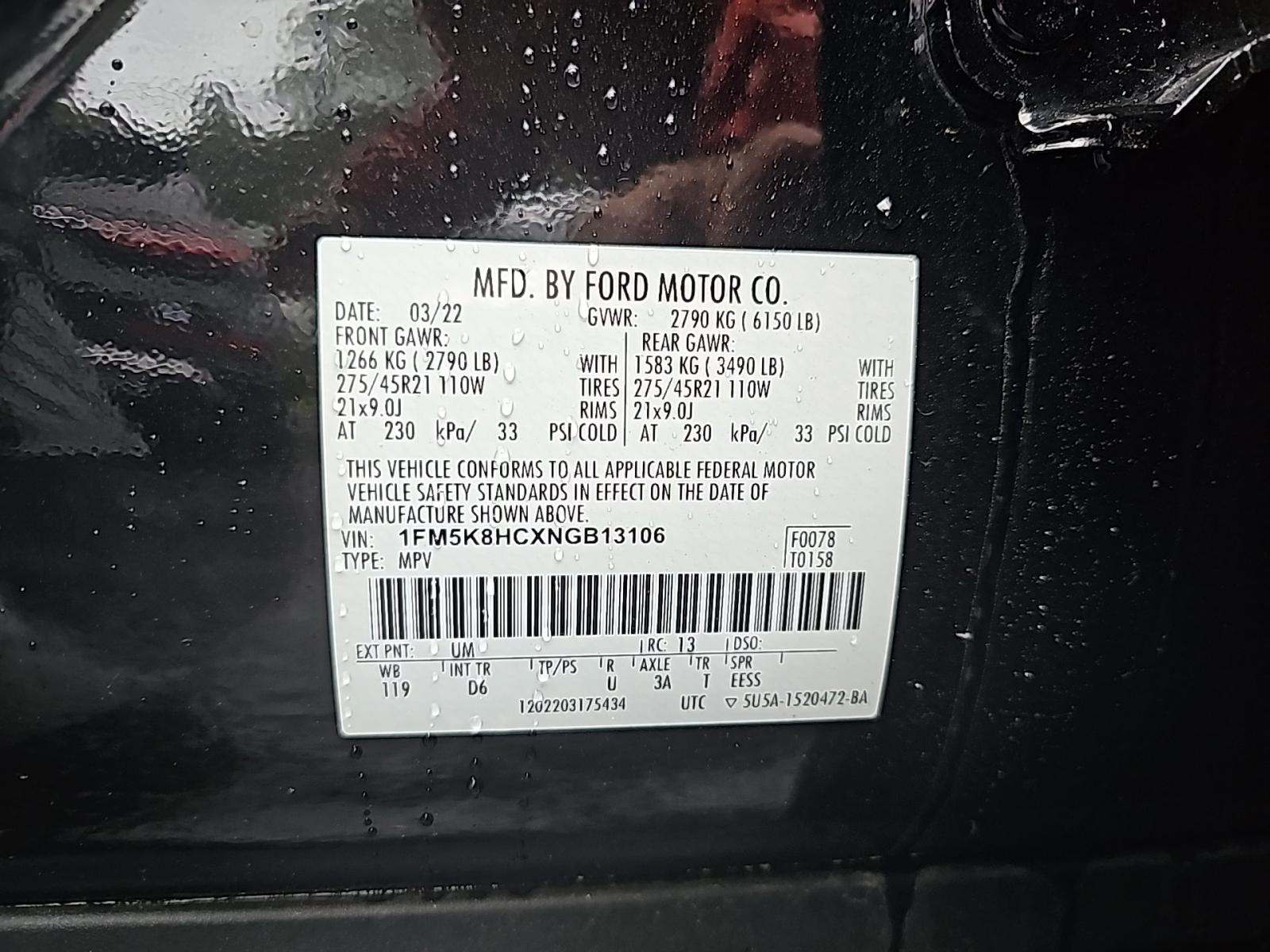 2022 Ford Explorer Platinum AWD