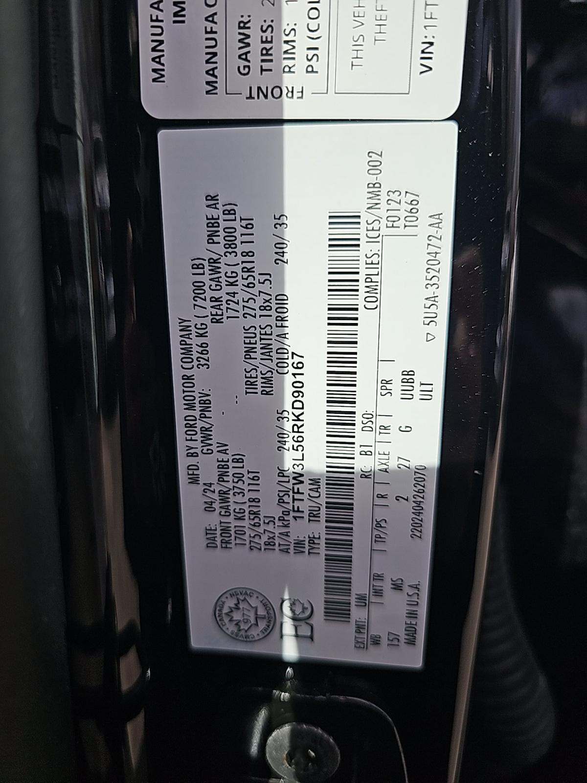 2024 Ford F-150 XLT AWD