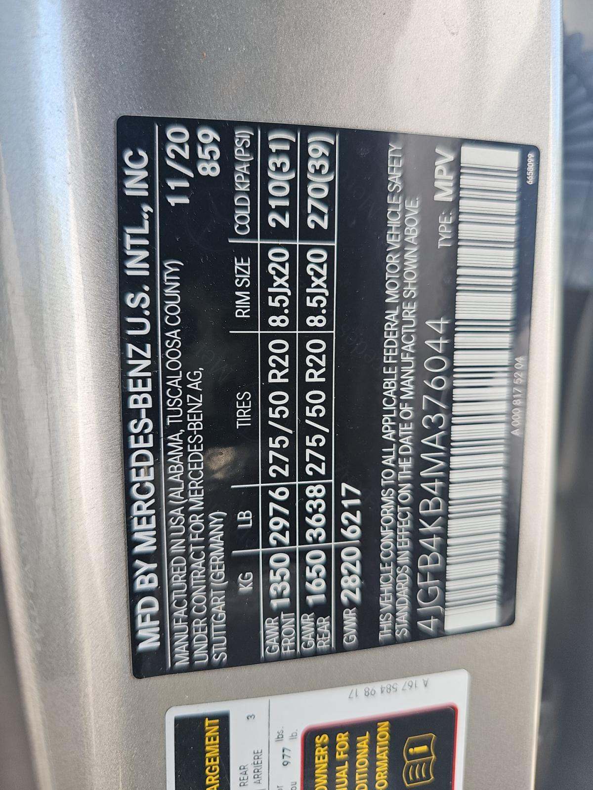 2021 Mercedes-Benz GLE GLE 350 AWD