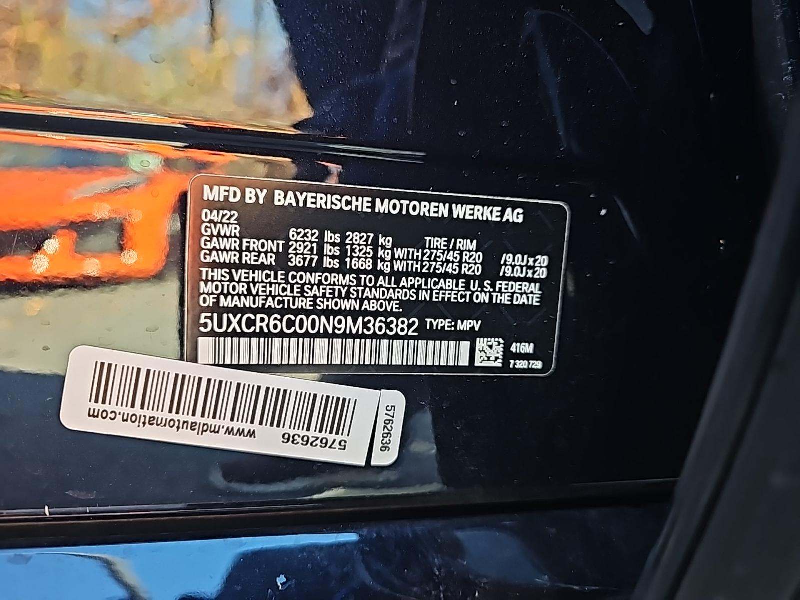 2022 BMW X5 xDrive40i AWD