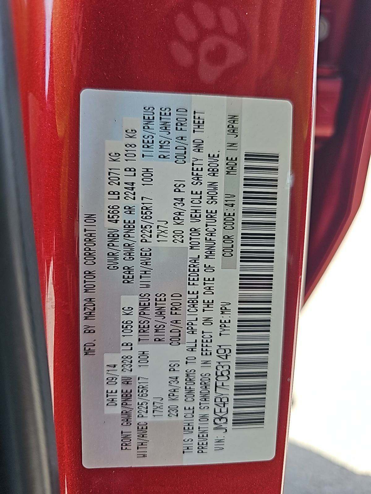 2015 MAZDA CX-5 Sport AWD