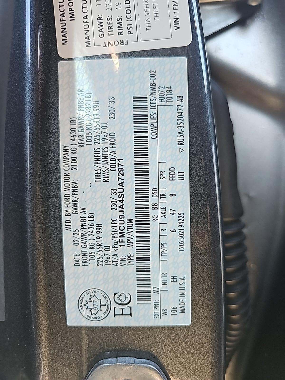 2025 Ford Escape Platinum AWD