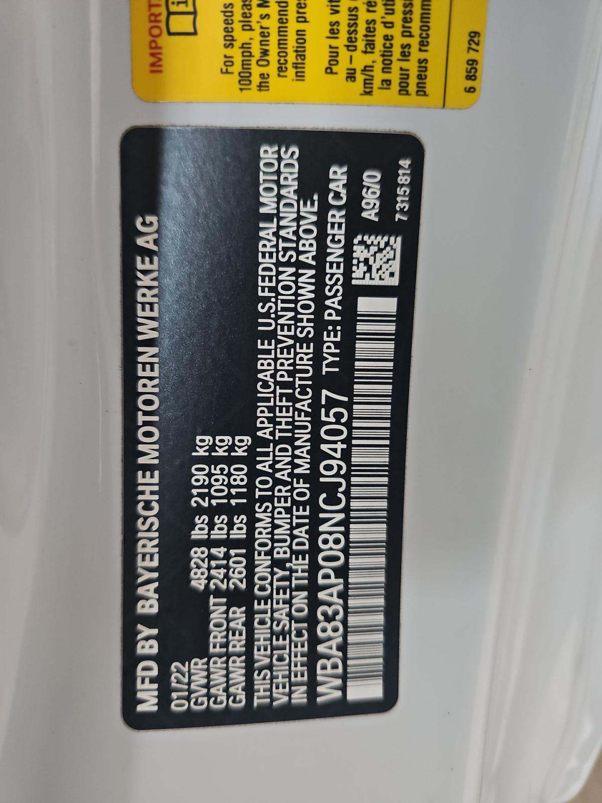 2022 BMW 4 Series M440i RWD