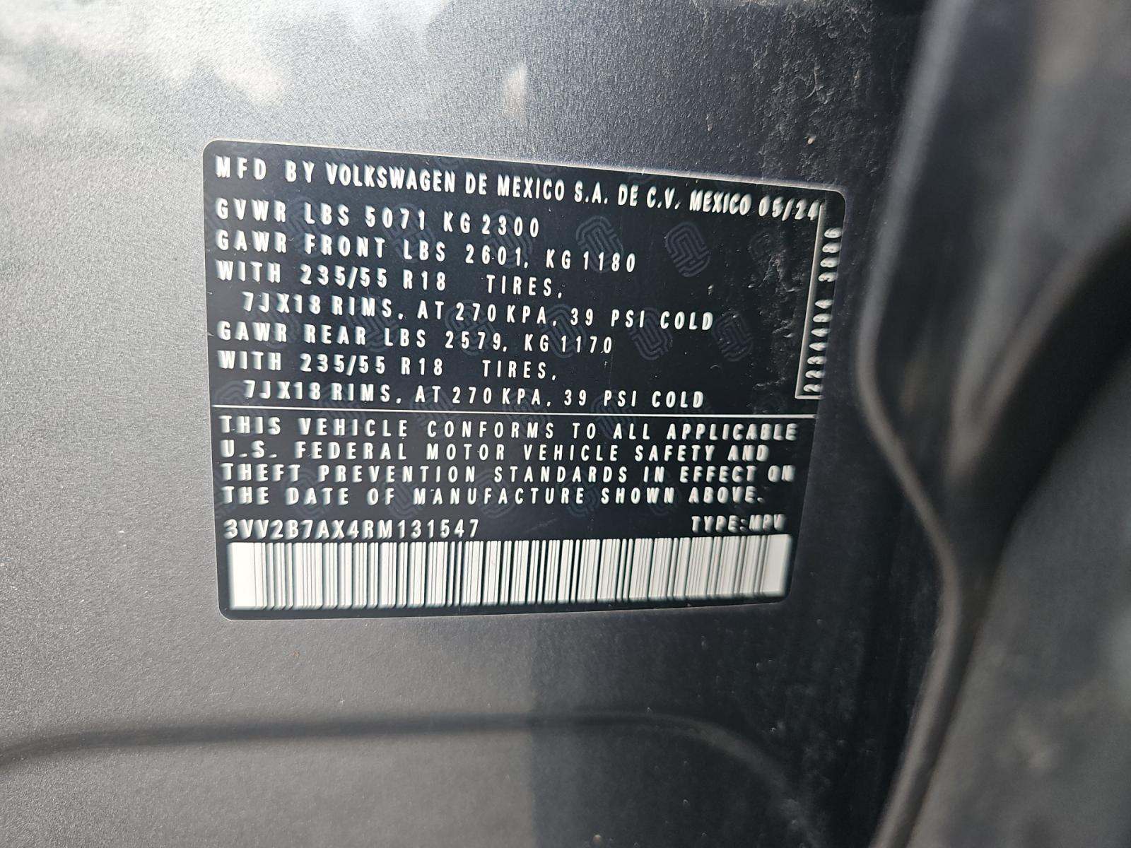 2024 Volkswagen Tiguan 2.0T SE AWD