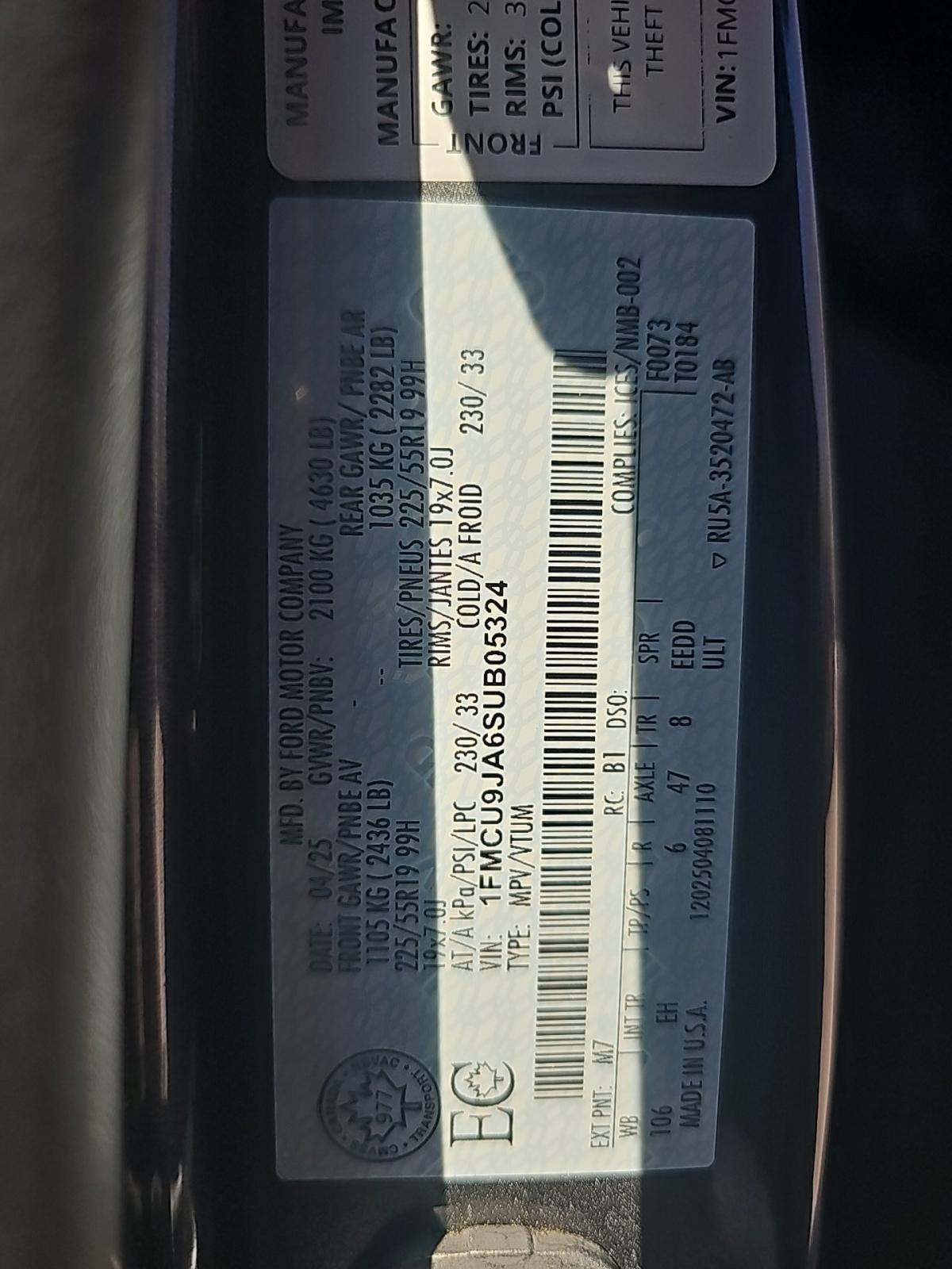 2025 Ford Escape Platinum AWD