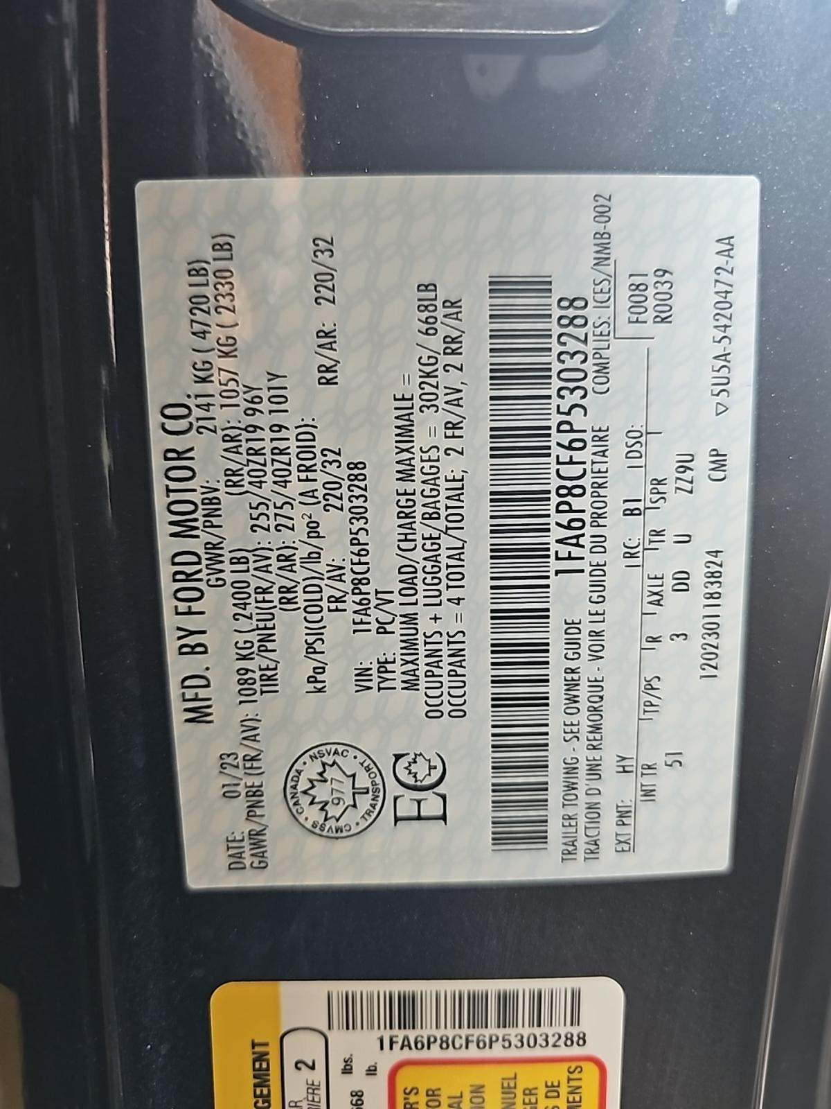 2023 Ford Mustang GT Premium RWD