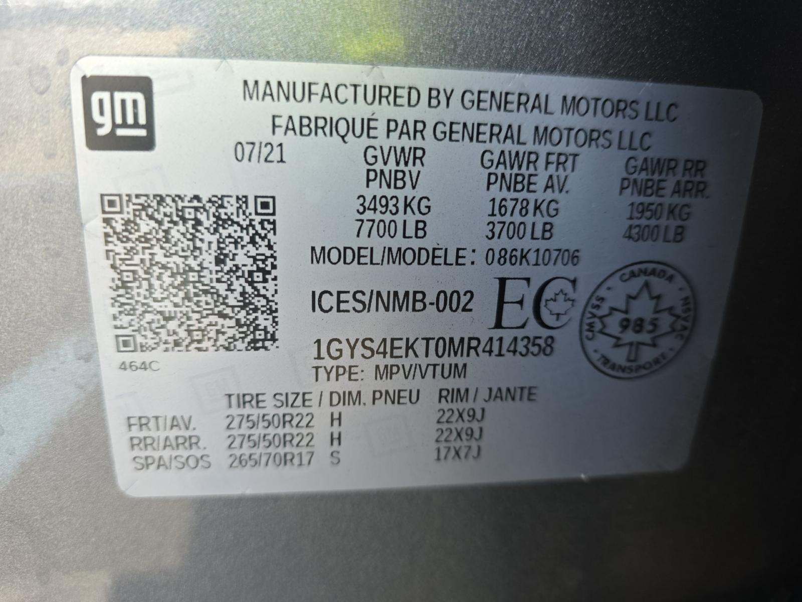 2021 Cadillac Escalade Sport AWD