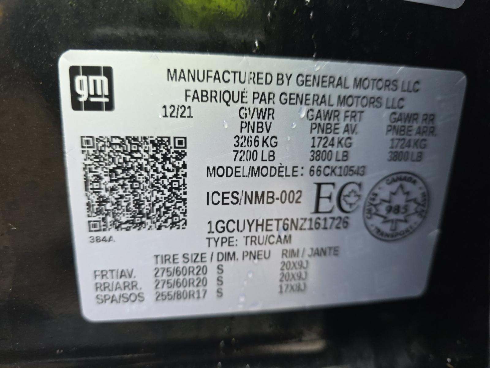 2022 Chevrolet Silverado 1500 High Country AWD