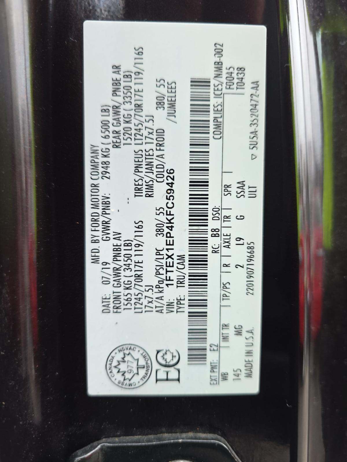 2019 Ford F-150 XLT AWD