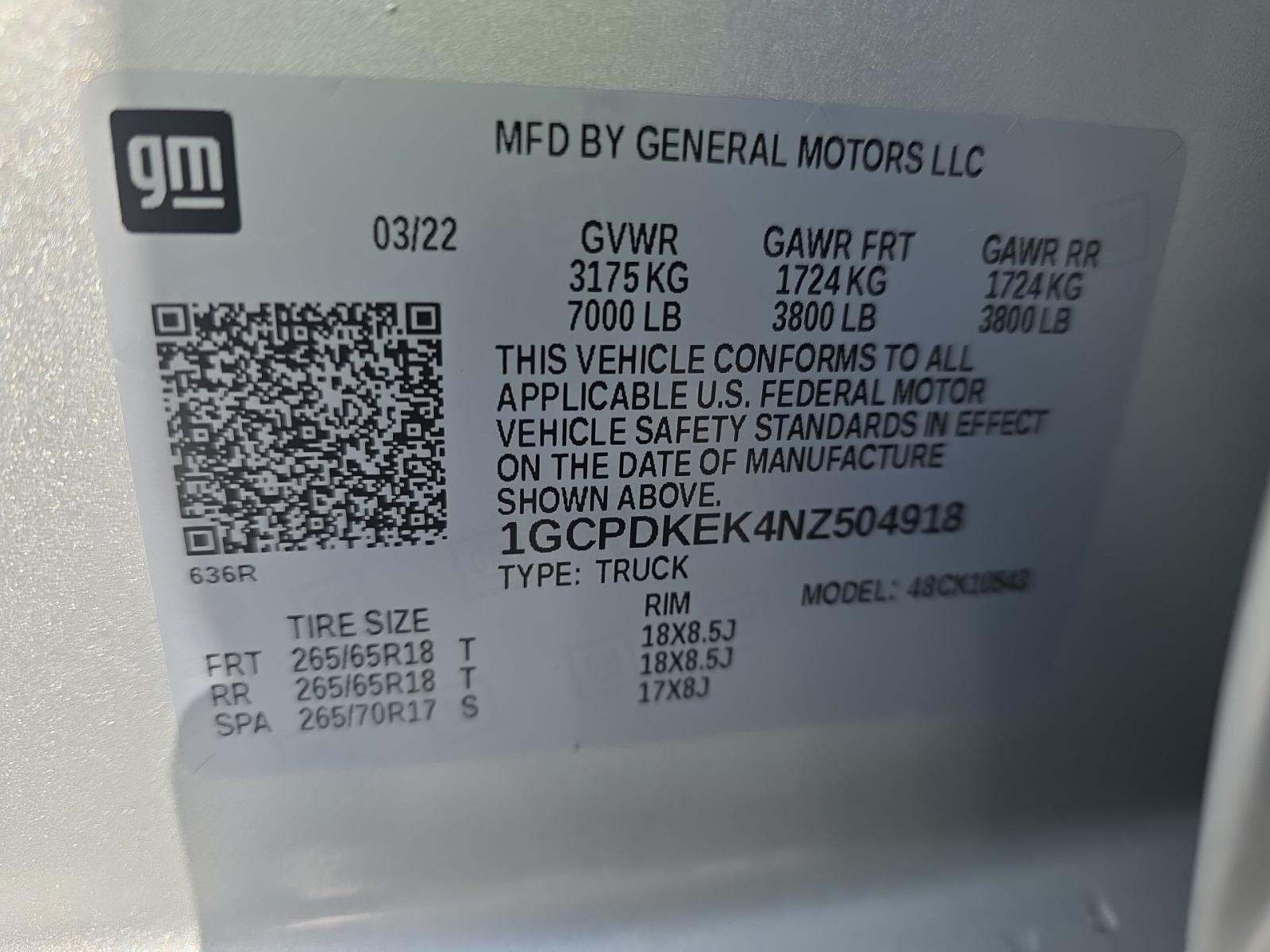 2022 Chevrolet Silverado 1500 LT AWD