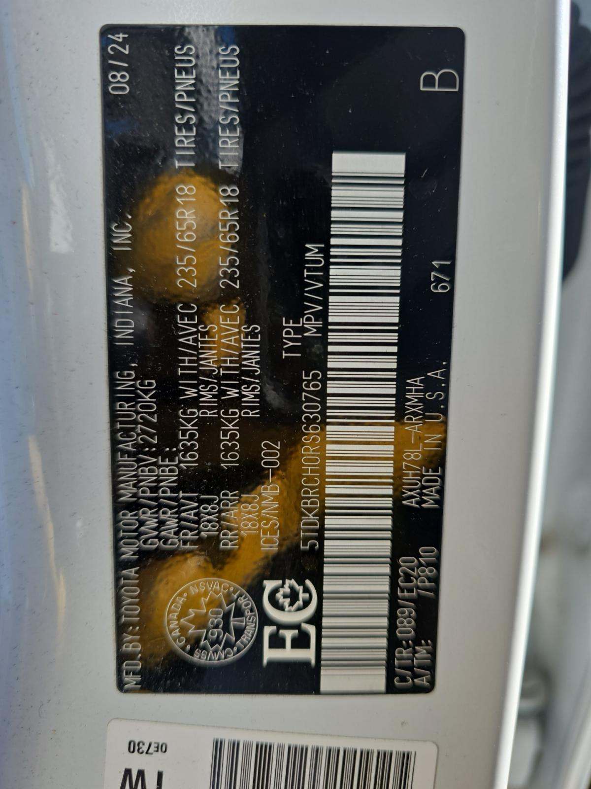 2024 Toyota Highlander Hybrid XLE Nightshade AWD