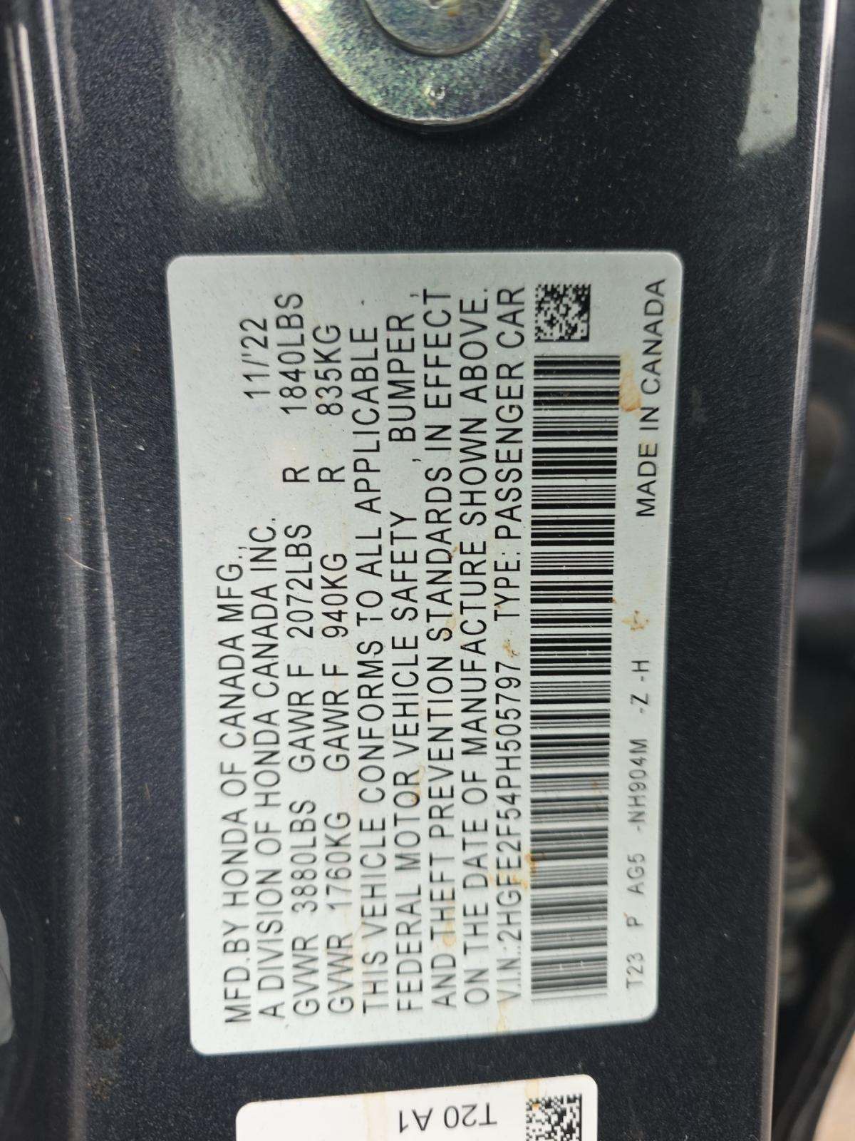 2023 Honda Civic Sport FWD