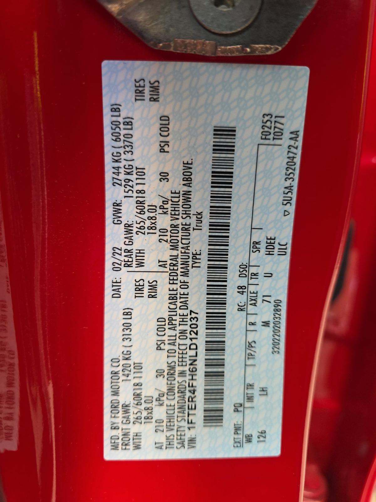 2022 Ford Ranger XLT AWD