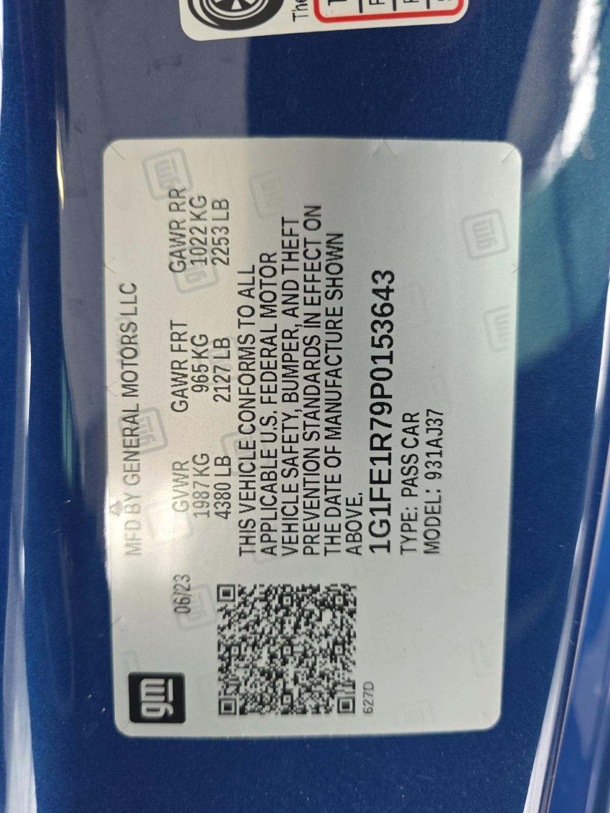 2023 Chevrolet Camaro LT1 RWD