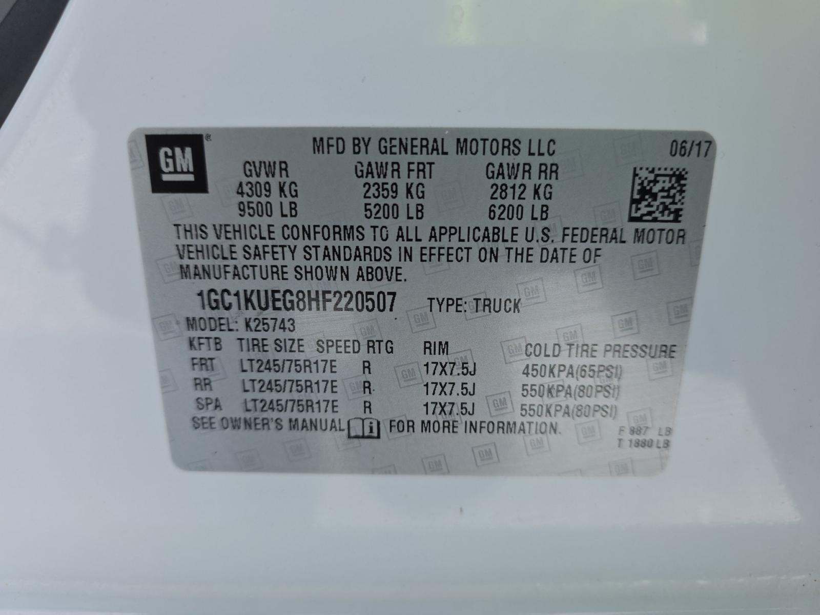 2017 Chevrolet Silverado 2500HD Work Truck AWD