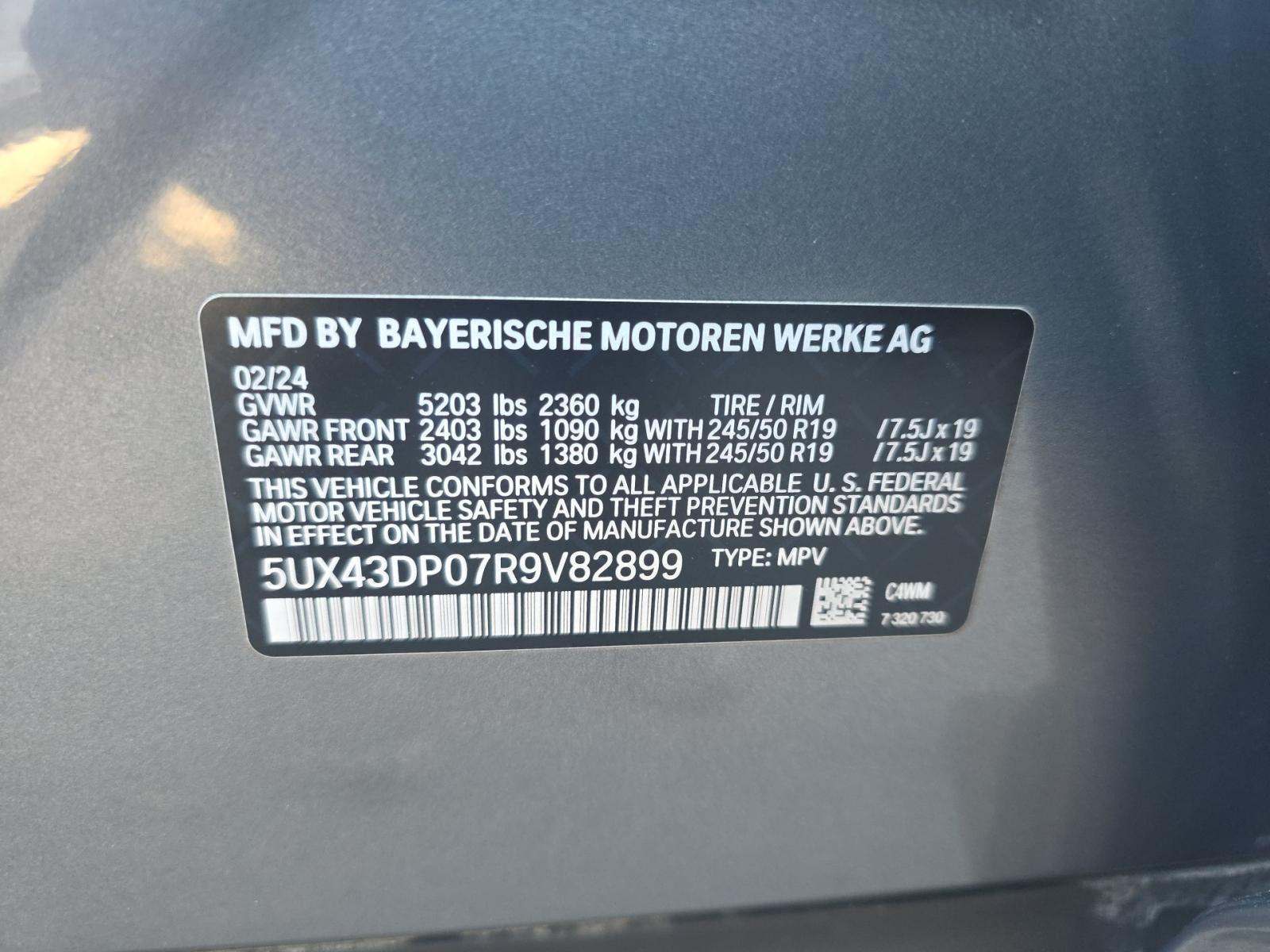 2024 BMW X3 sDrive30i RWD