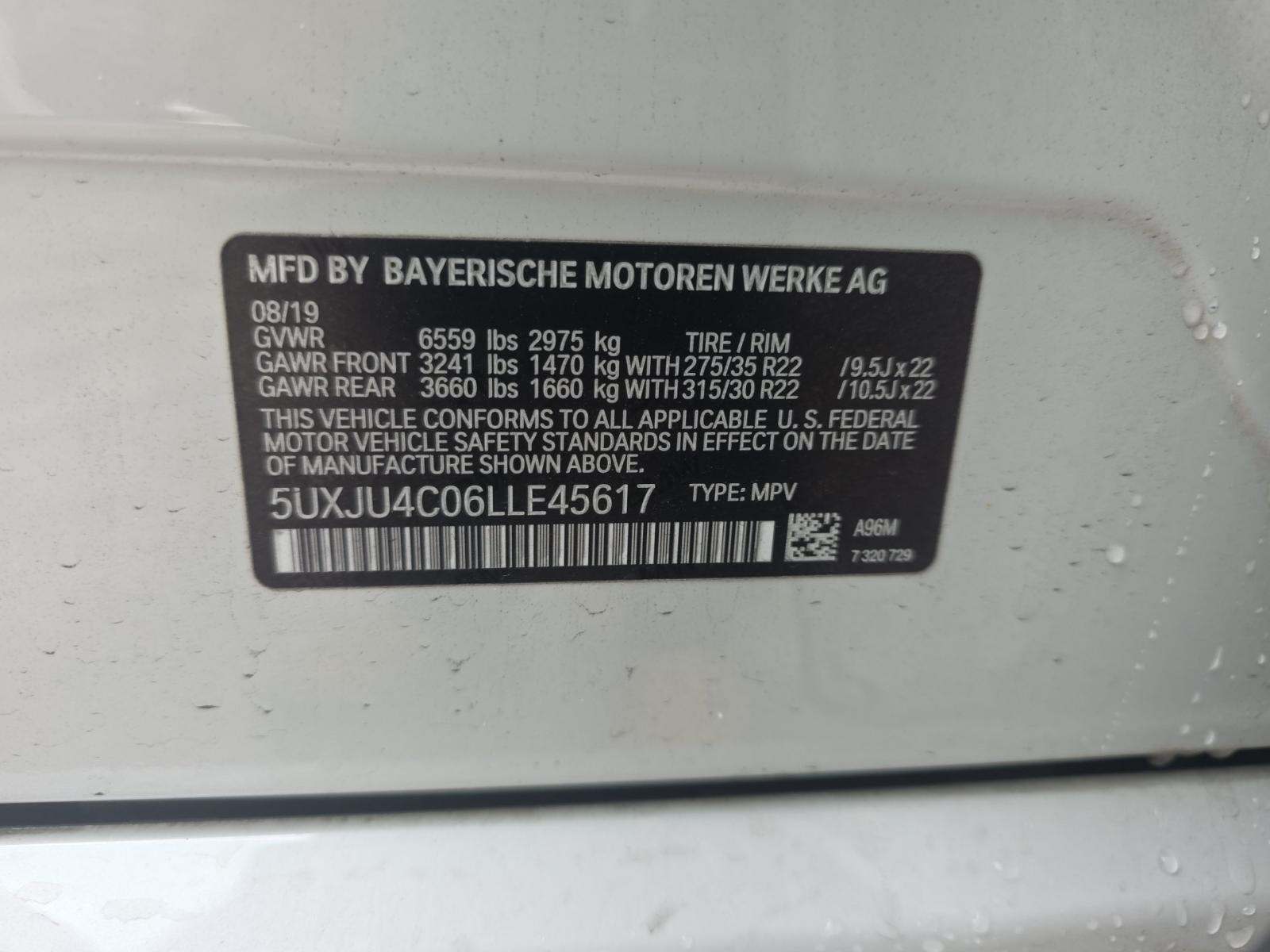 2020 BMW X5 M50i AWD