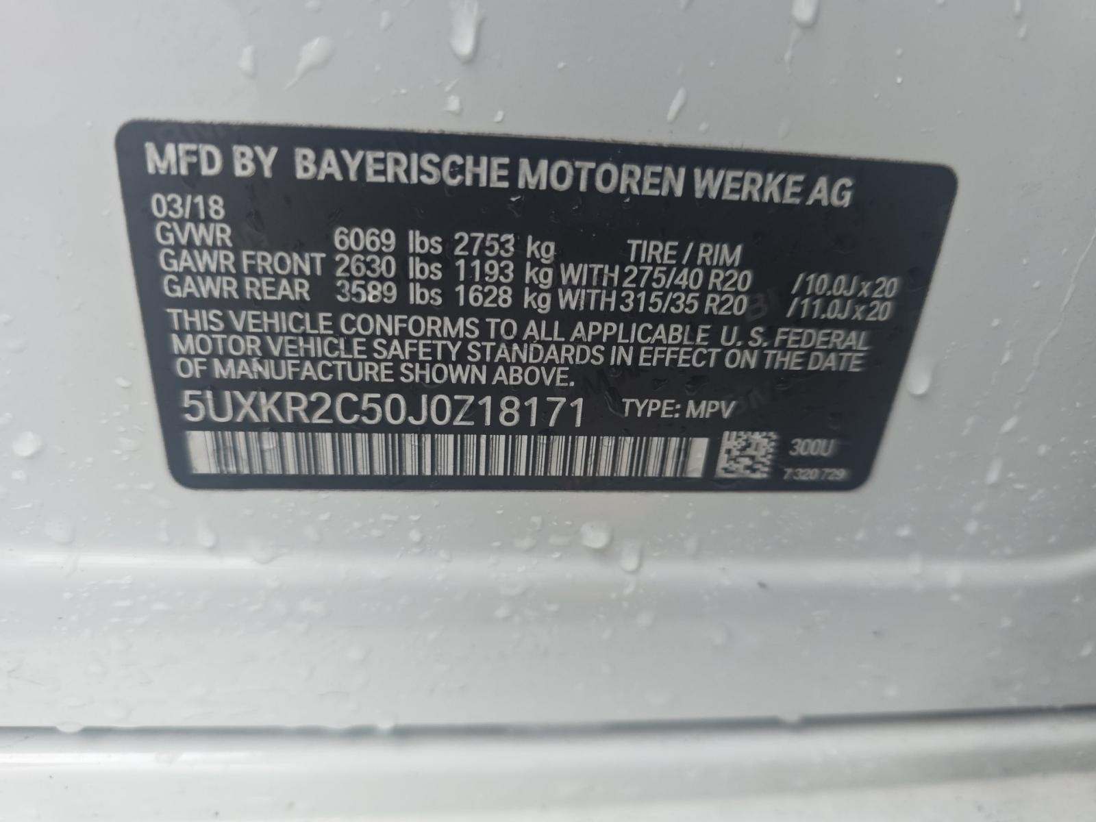 2018 BMW X5 sDrive35i RWD