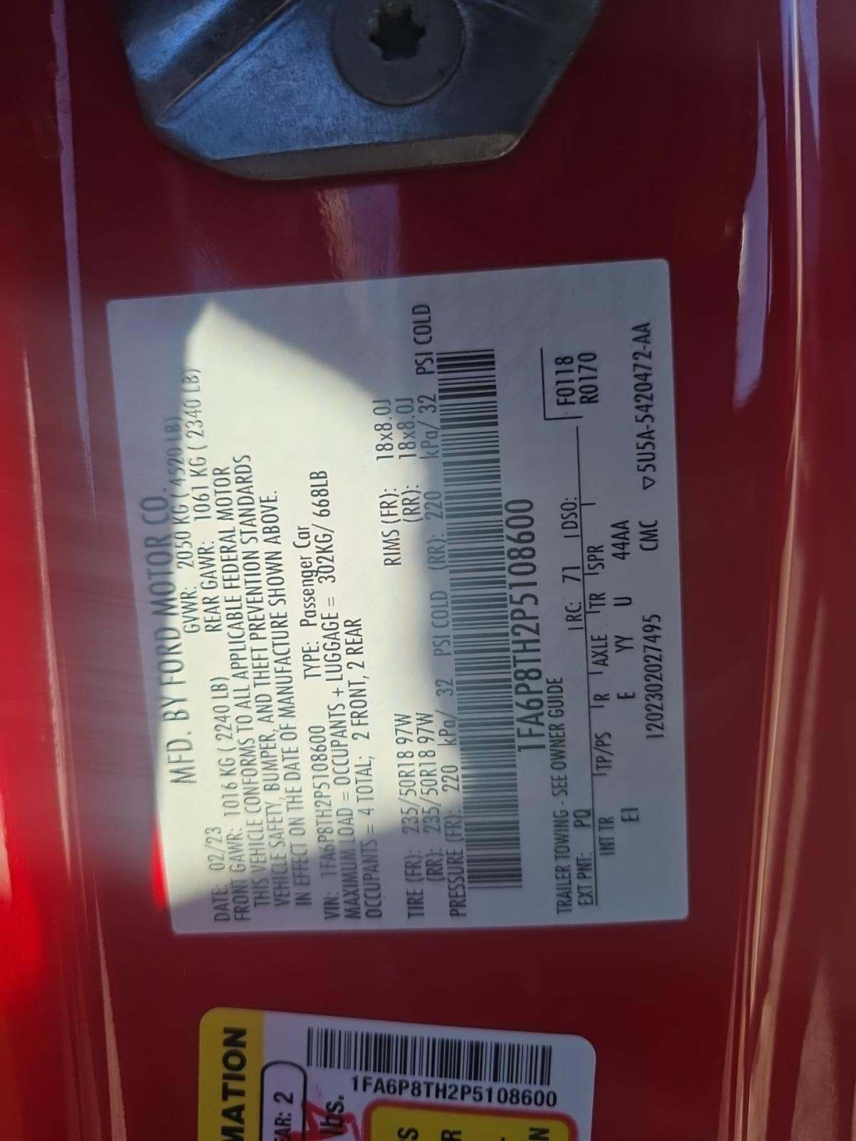 2023 Ford Mustang EcoBoost Premium RWD