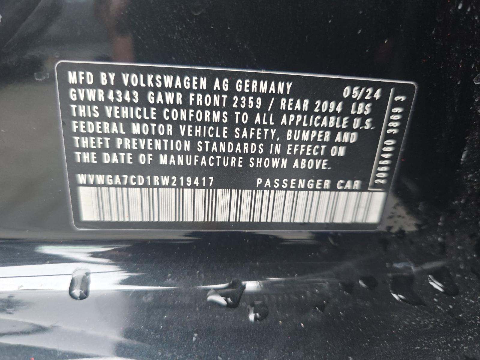 2024 Volkswagen Golf GTI 2.0T S FWD