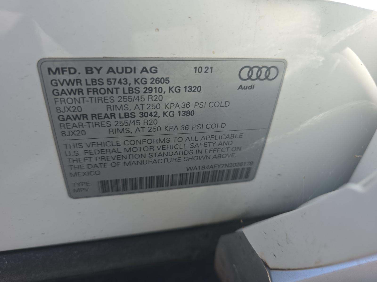 2022 Audi SQ5 Premium Plus AWD