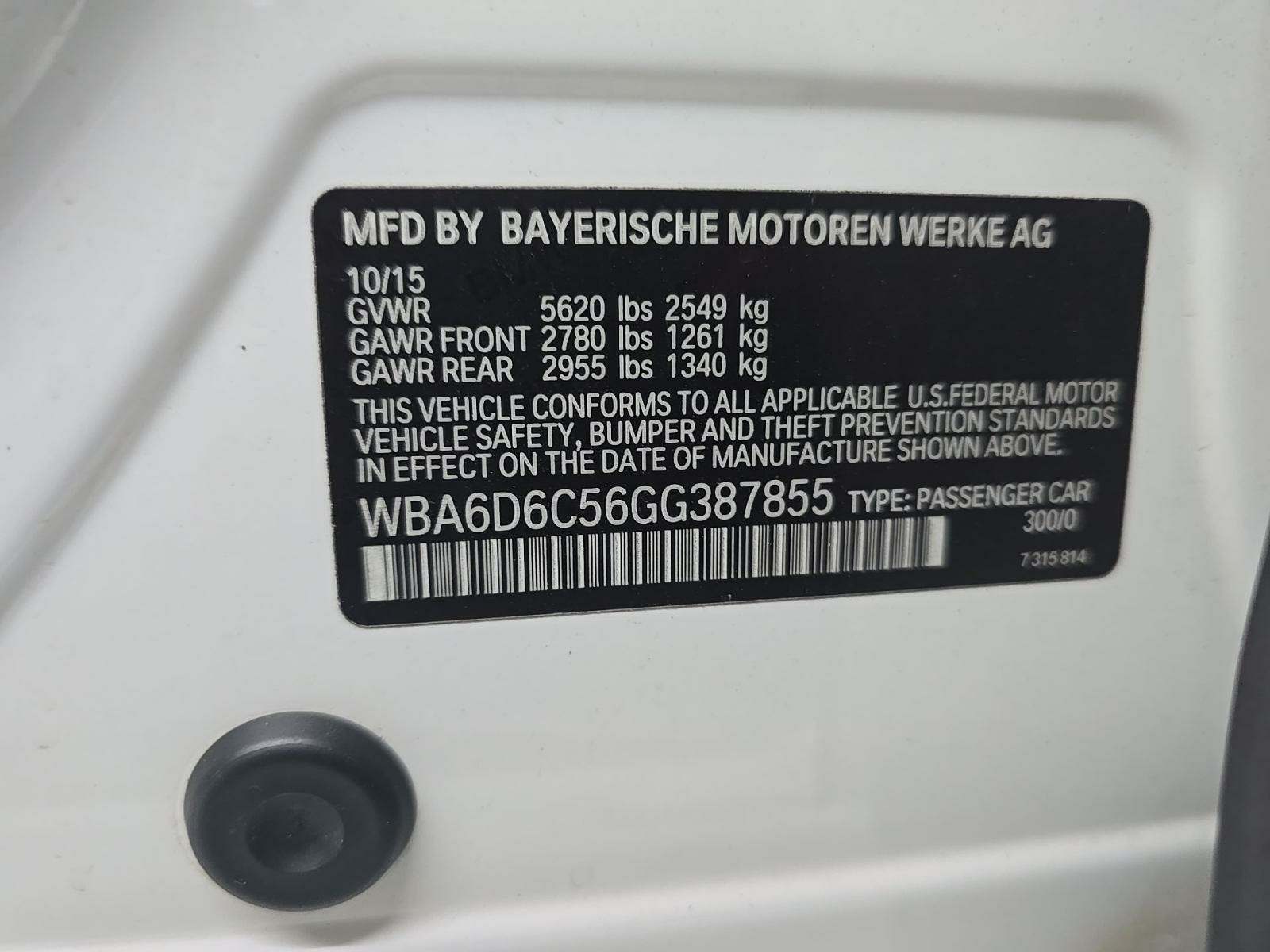 2016 BMW 6 Series 650i xDrive AWD