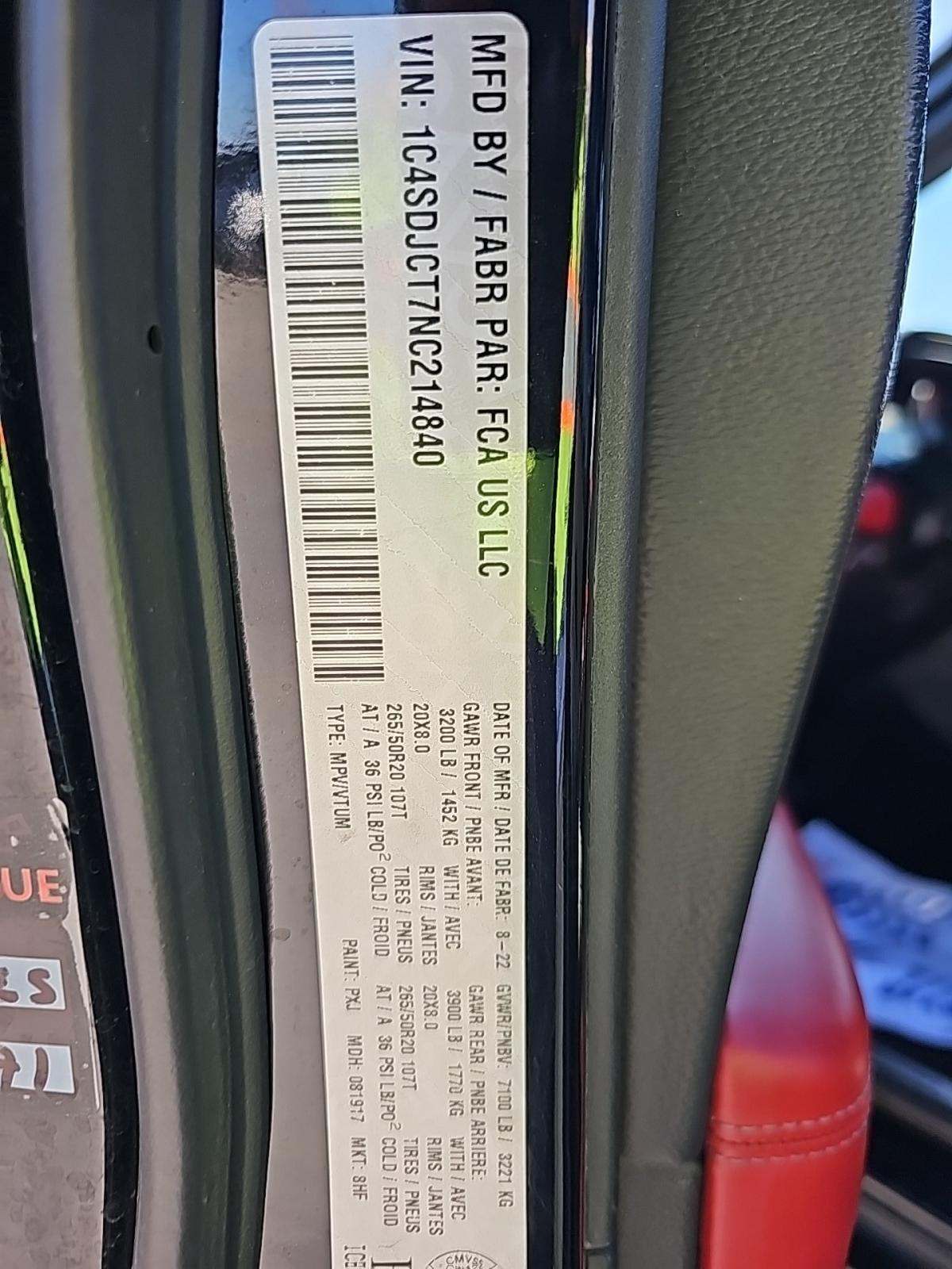 2022 Dodge Durango R/T AWD