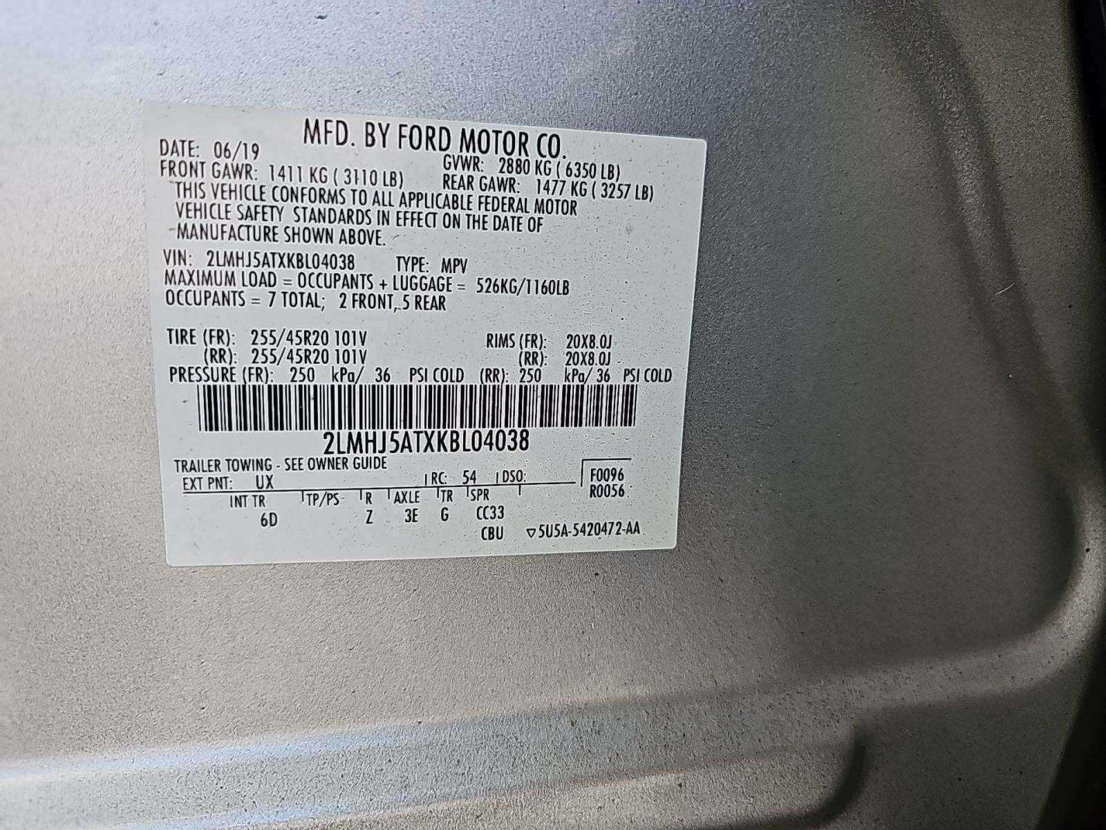 2019 Lincoln MKT Reserve AWD