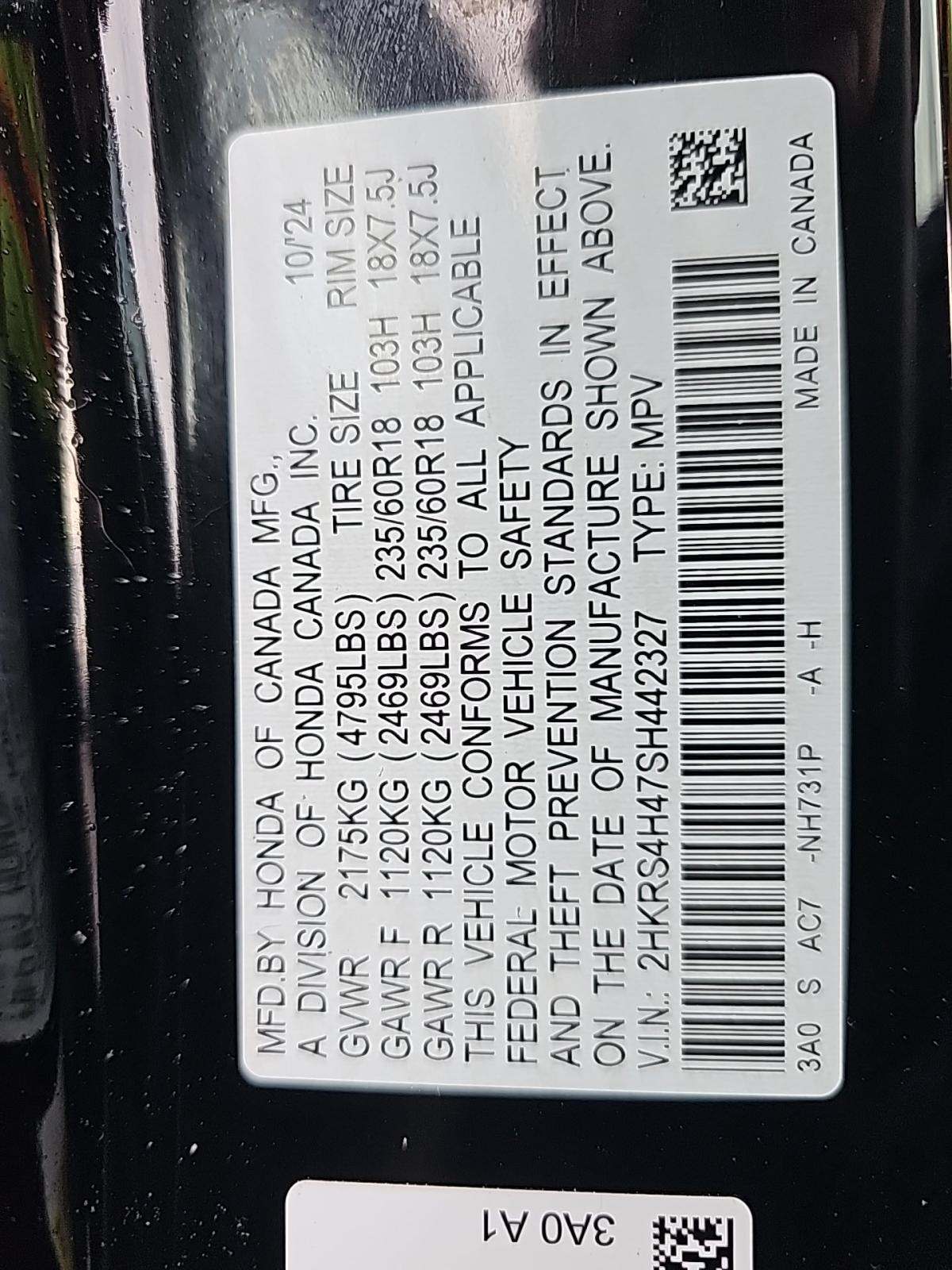 2025 Honda CR-V EX AWD