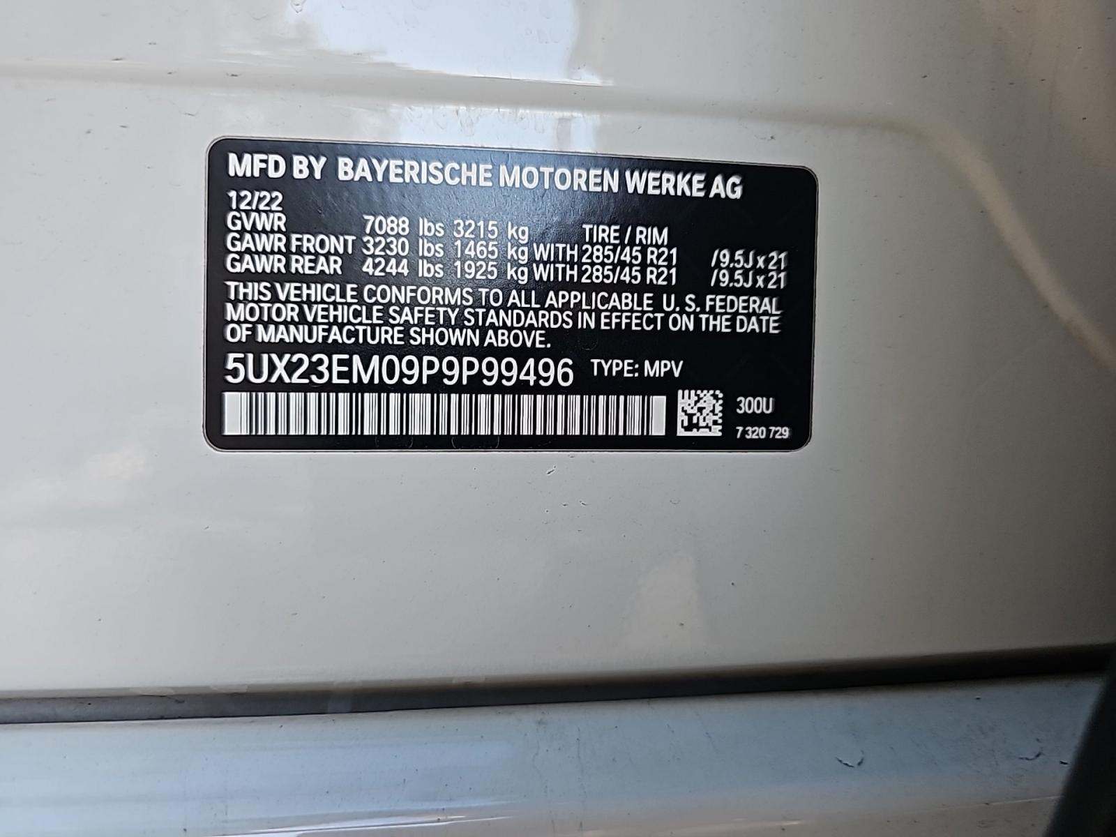 2023 BMW X7 xDrive40i AWD