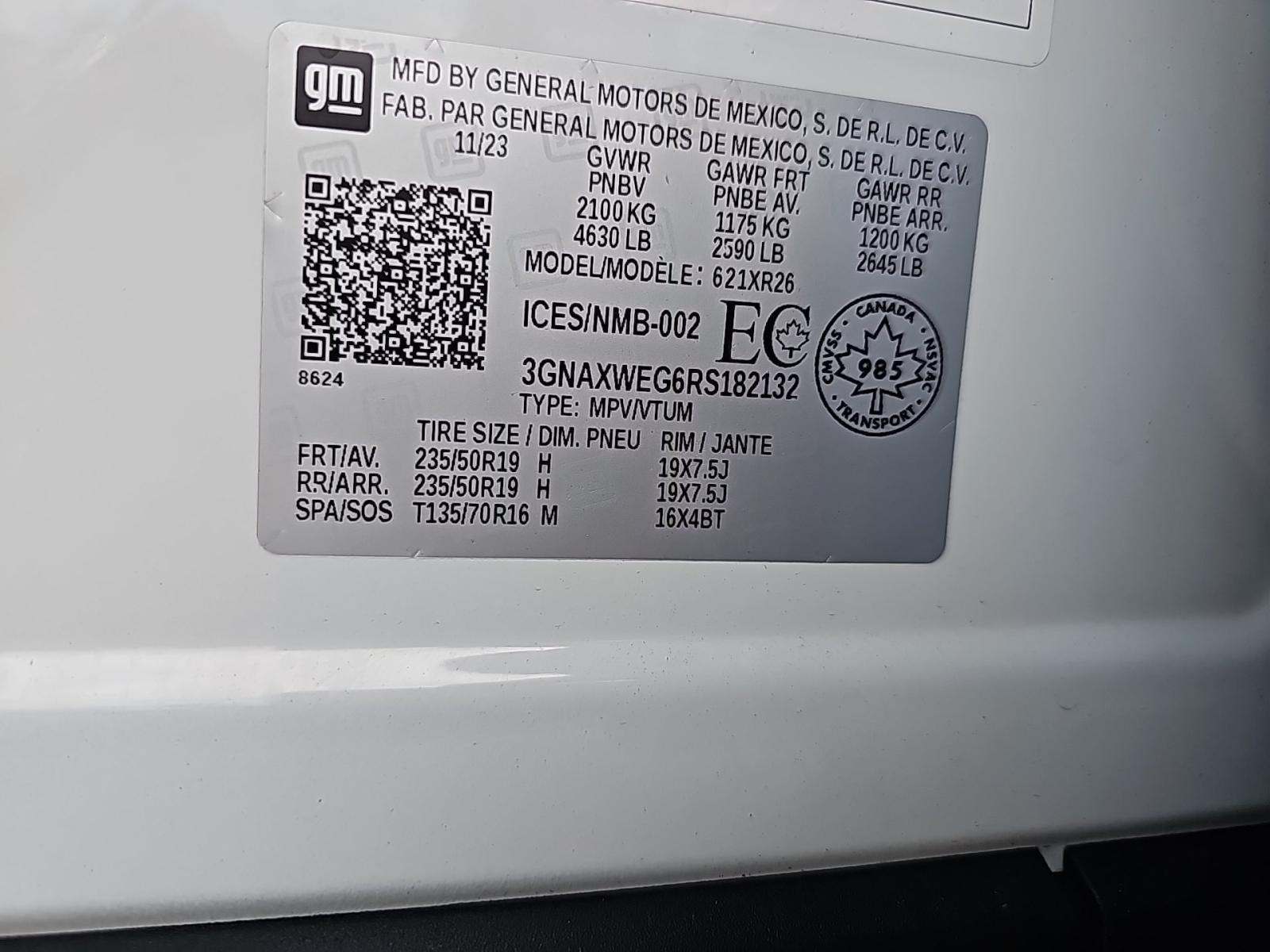 2024 Chevrolet Equinox RS AWD