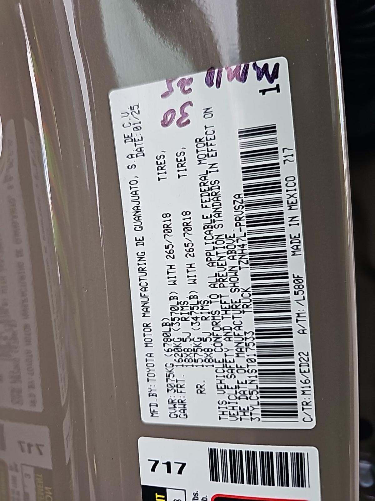 2025 Toyota Tacoma Hybrid TRD Pro AWD