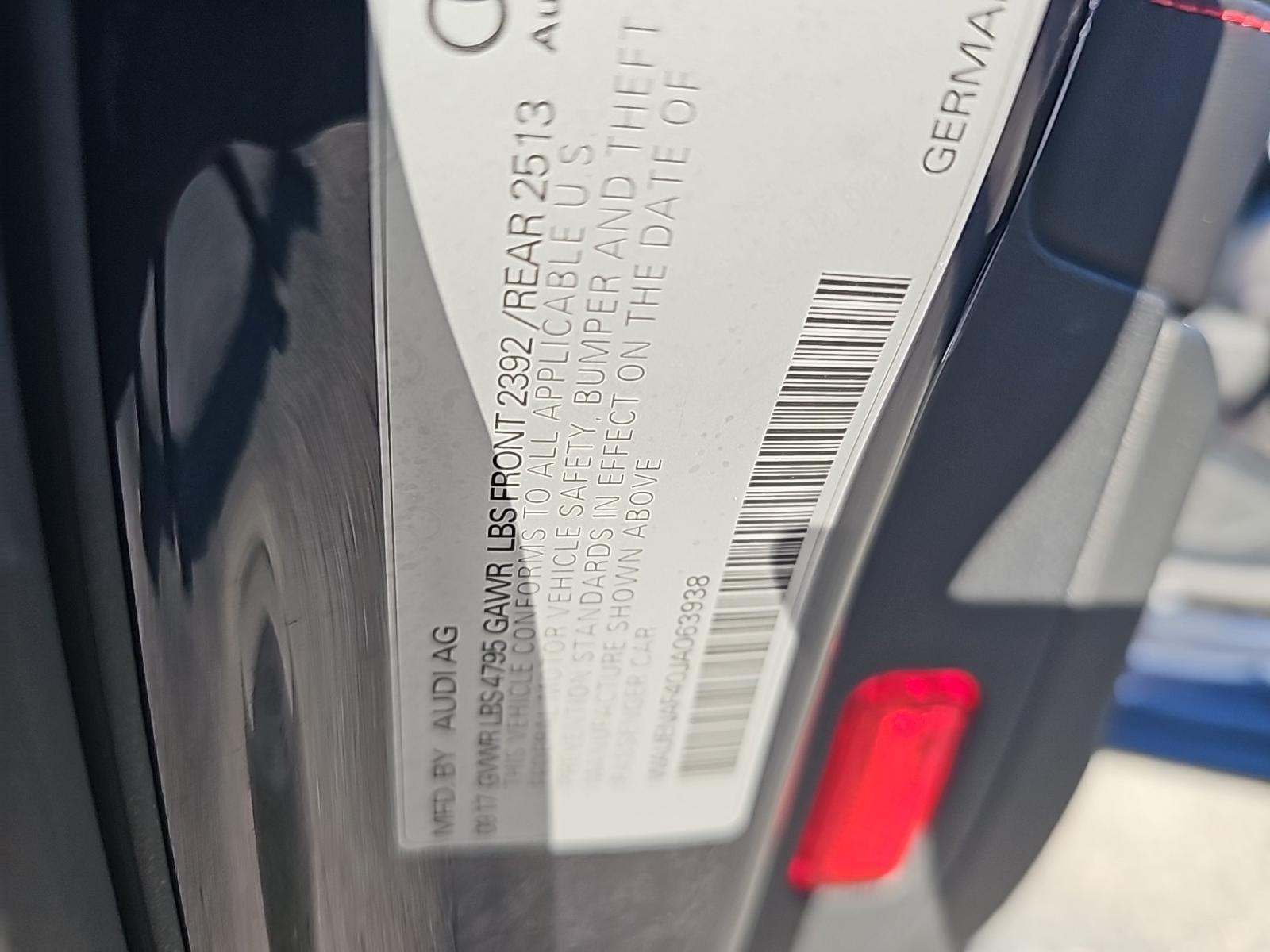 2018 Audi A4 Premium Plus AWD