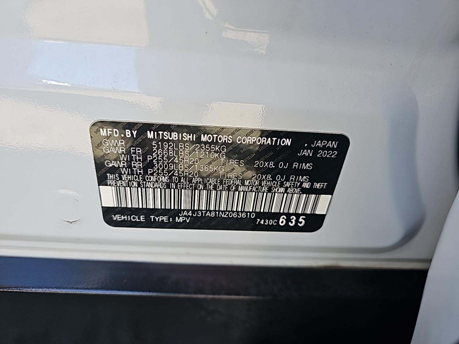 2022 Mitsubishi Outlander ES FWD