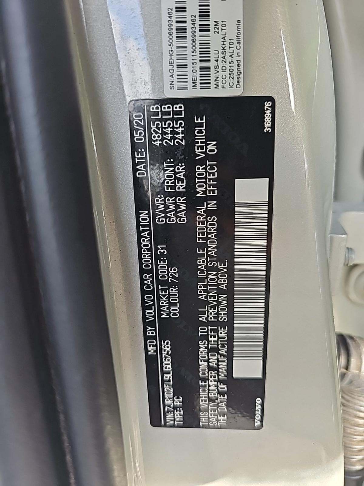 2020 Volvo S60 T5 Inscription FWD