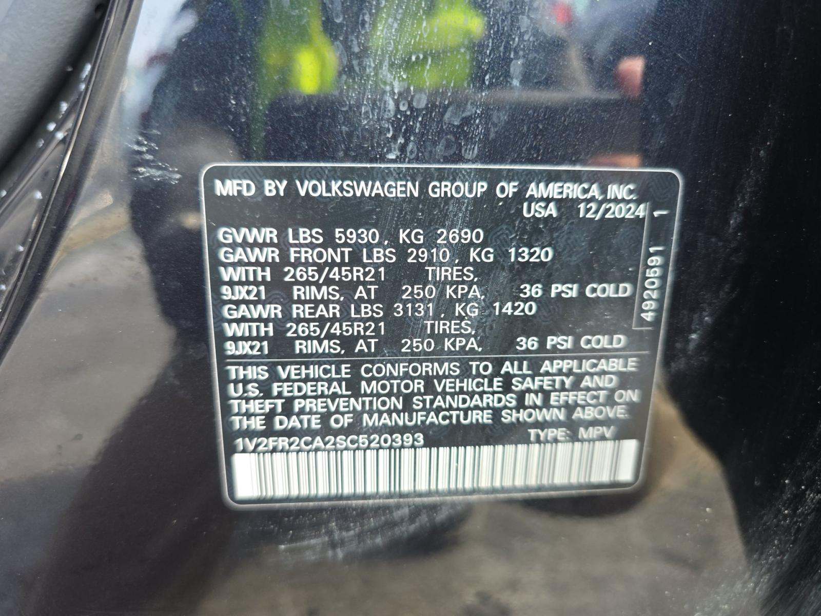 2025 Volkswagen Atlas 2.0T SEL Premium R-Line AWD