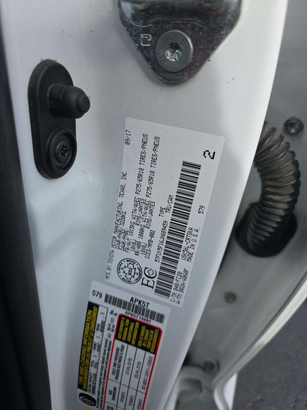 2018 Toyota Tundra SR5 AWD