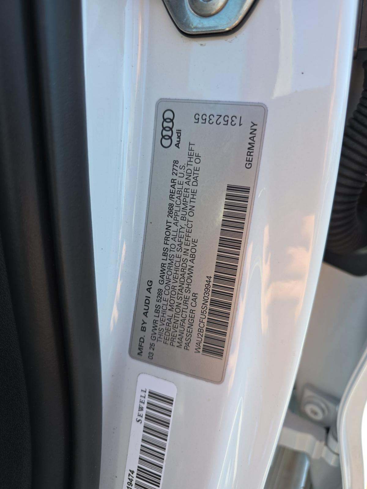 2025 Audi A5 Premium Plus AWD