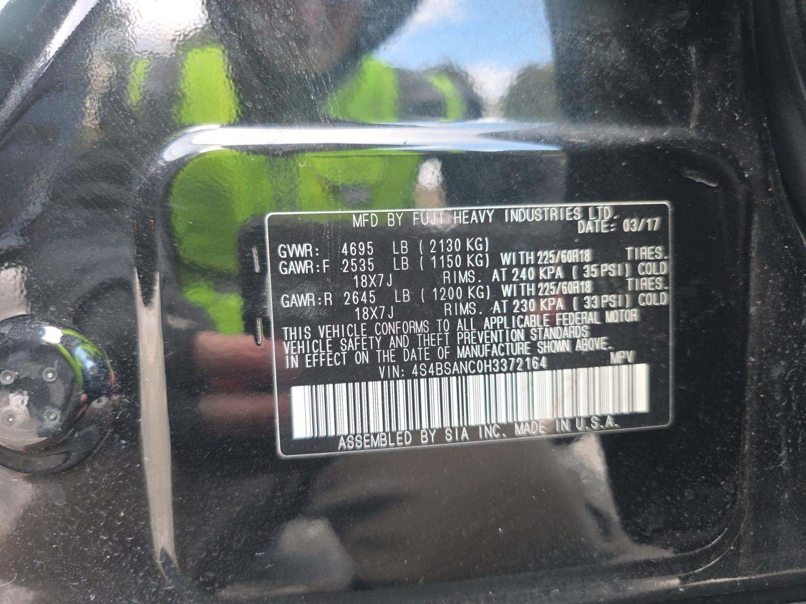 2017 Subaru Outback 2.5i Limited AWD