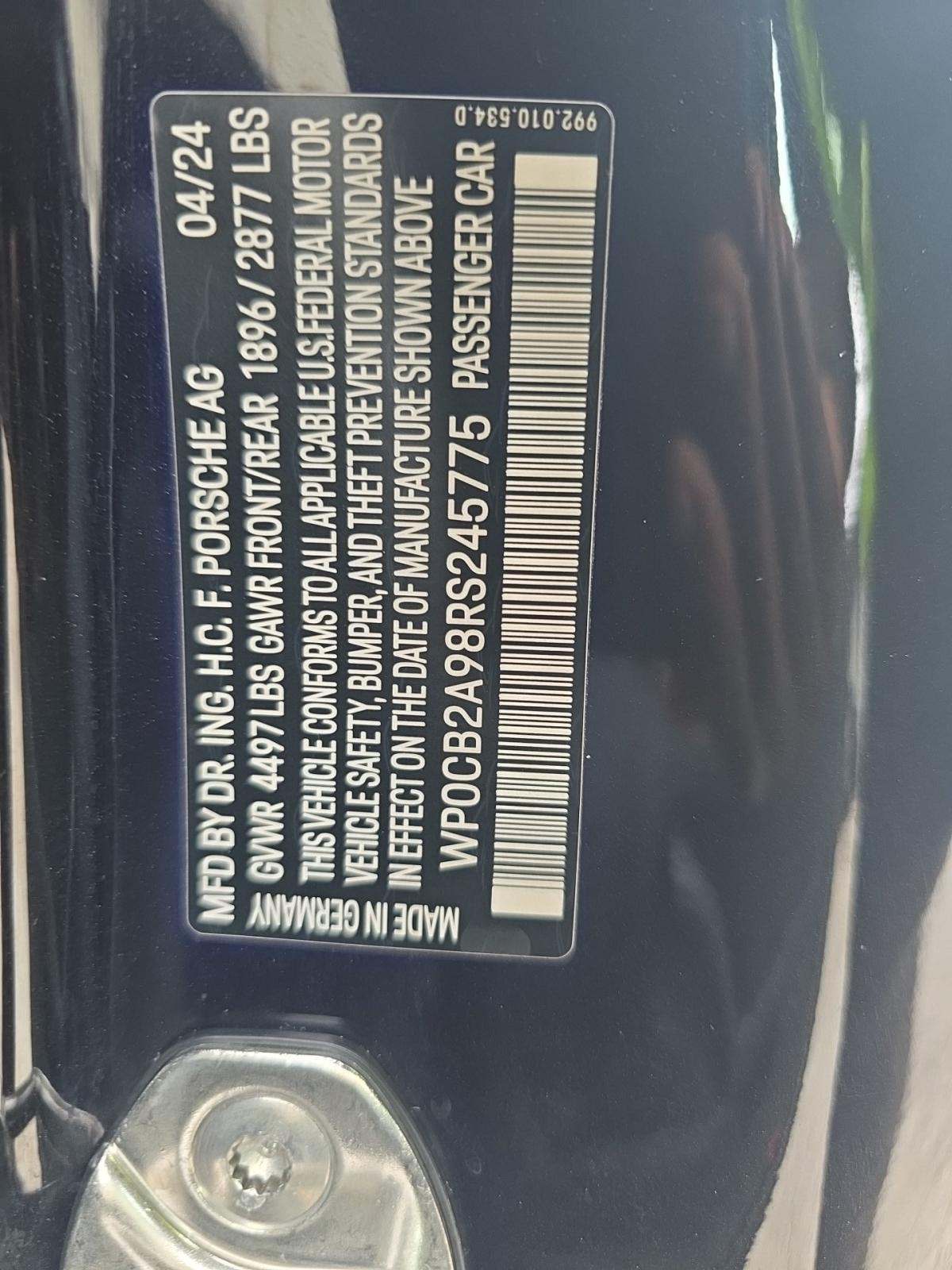 2024 Porsche 911 Carrera S RWD