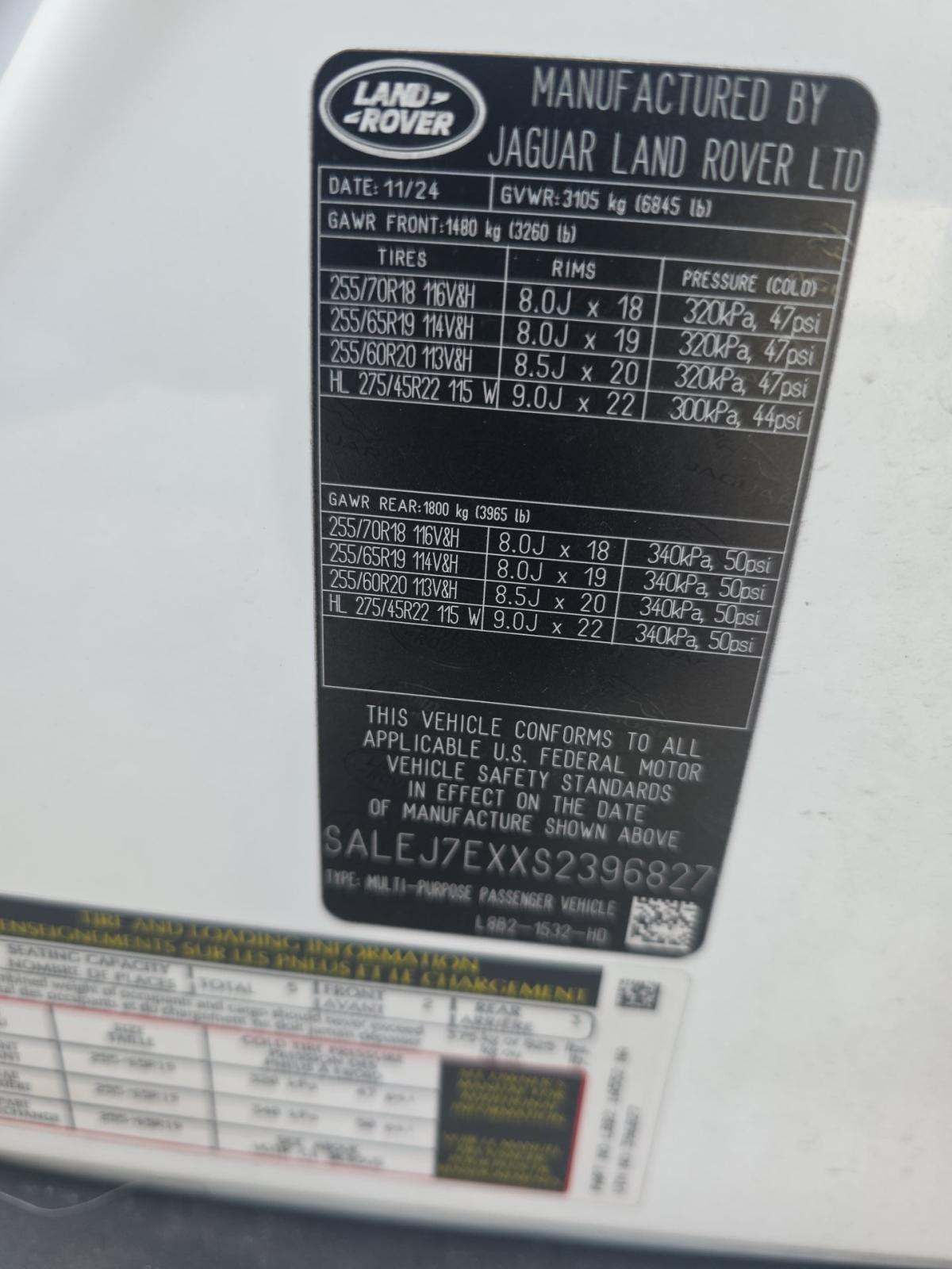 2025 Land Rover Defender 110 S AWD
