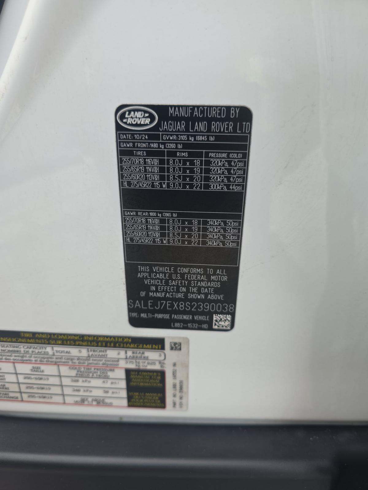 2025 Land Rover Defender 110 S AWD