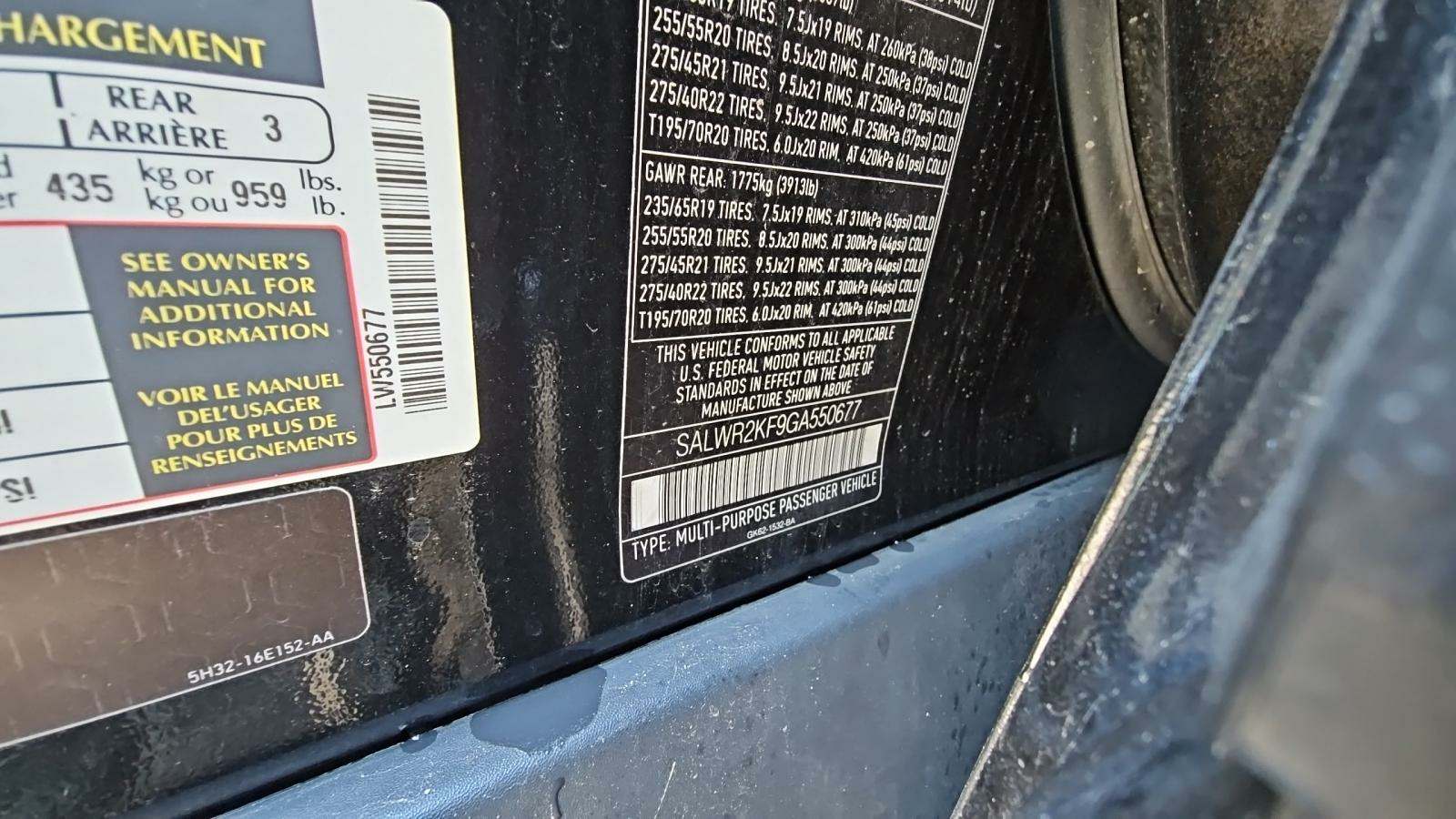 2016 Land Rover Range Rover Sport V6 Diesel HSE AWD