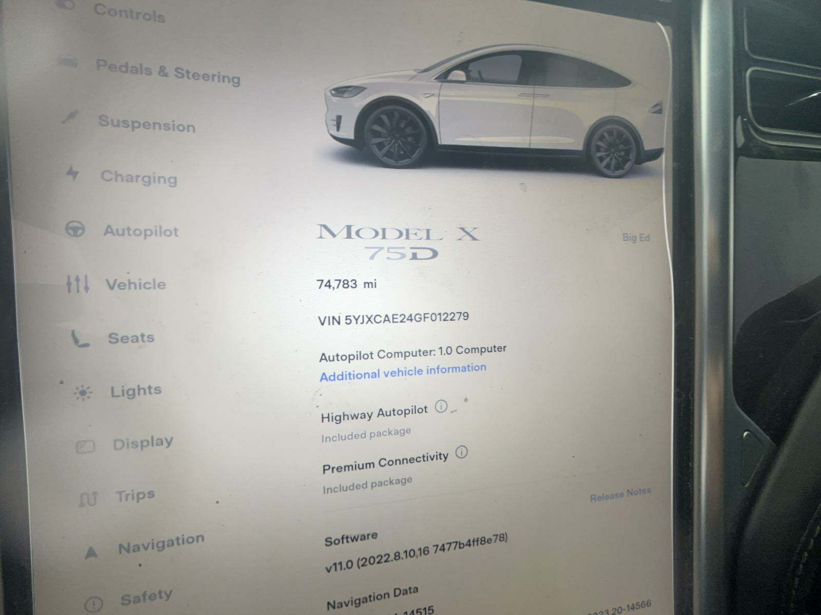 2016 Tesla Model X 75D AWD