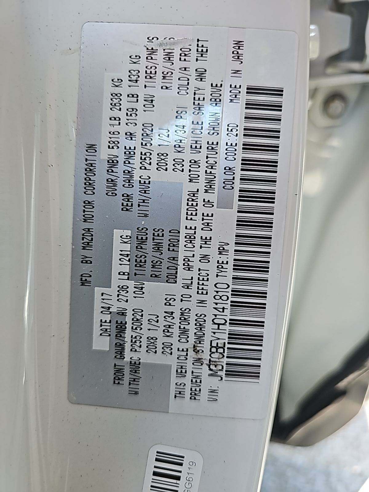 2017 MAZDA CX-9 Signature AWD